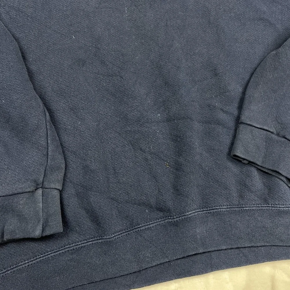 90s Nike Sweatshirt Mens XL Navy Blue Embroidered Mini Swoosh Crewneck Pullover